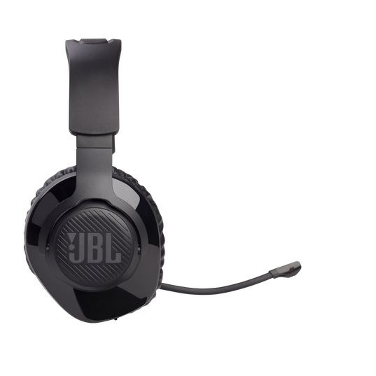 JBL Free WFH Wireless - Black - Wireless over-ear headset with detachable mic - Left